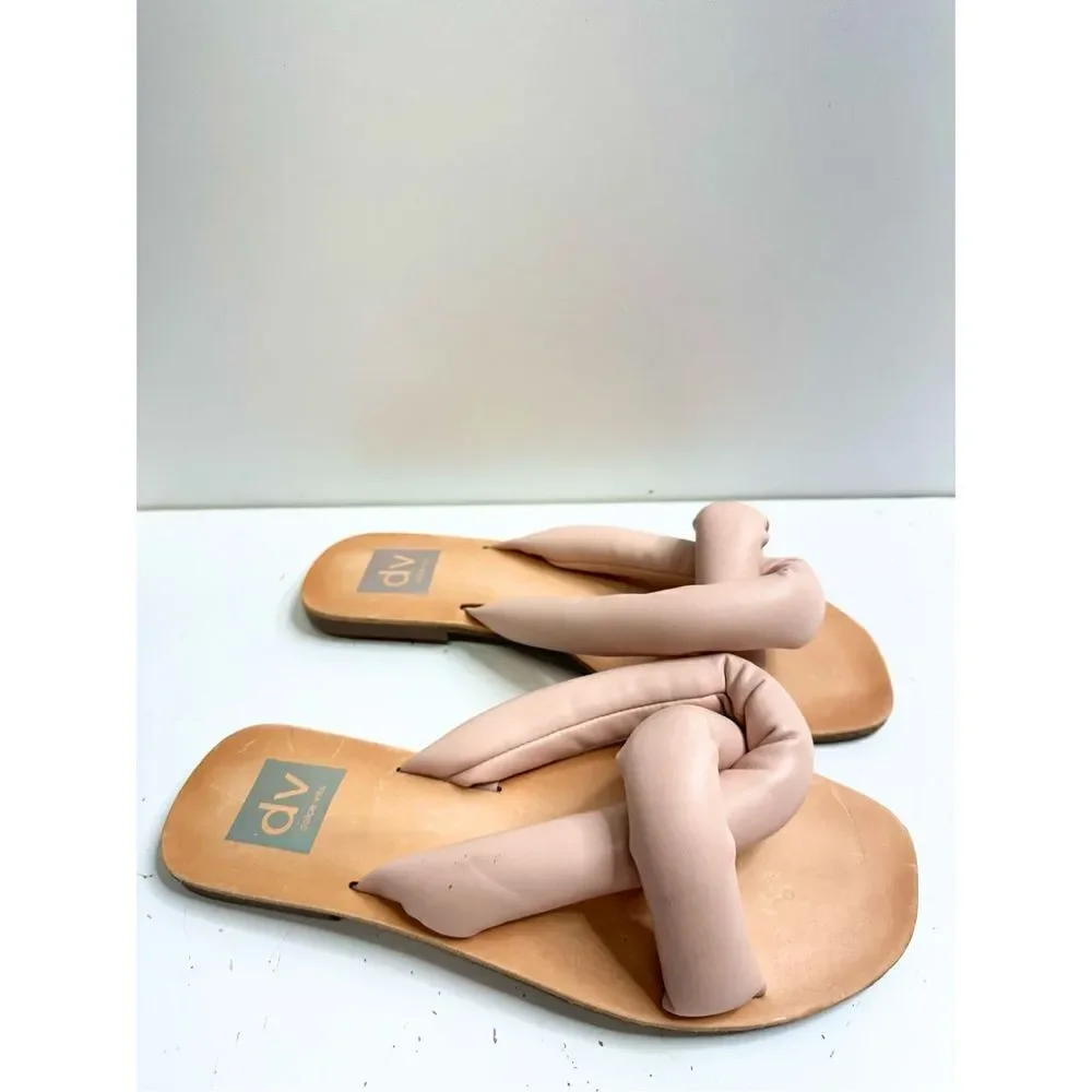 DV Dolce Vita Sandals Womens Size‎ 7 Pink Janae Slip On Flats